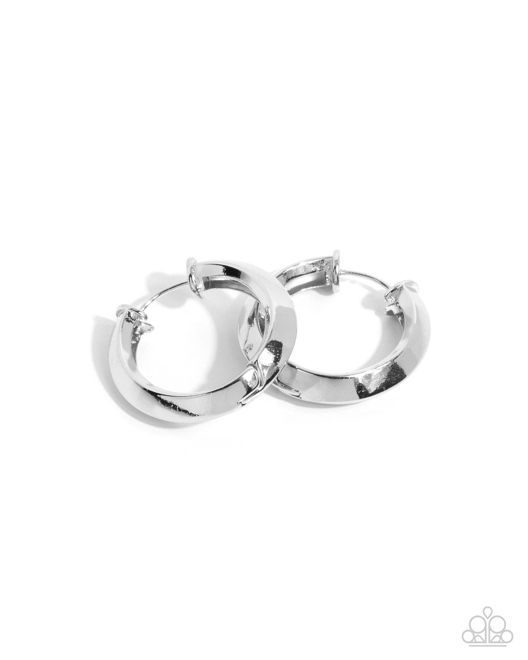 Hinged Homage - Silver Hinge Earrings