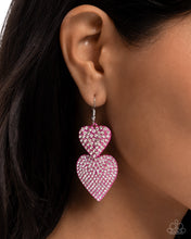 Load image into Gallery viewer, Never Enough Sparkle - Pink Earrings