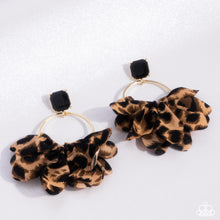 Load image into Gallery viewer, Charming Cheetah - Gold/Black Paparazzi Earrings