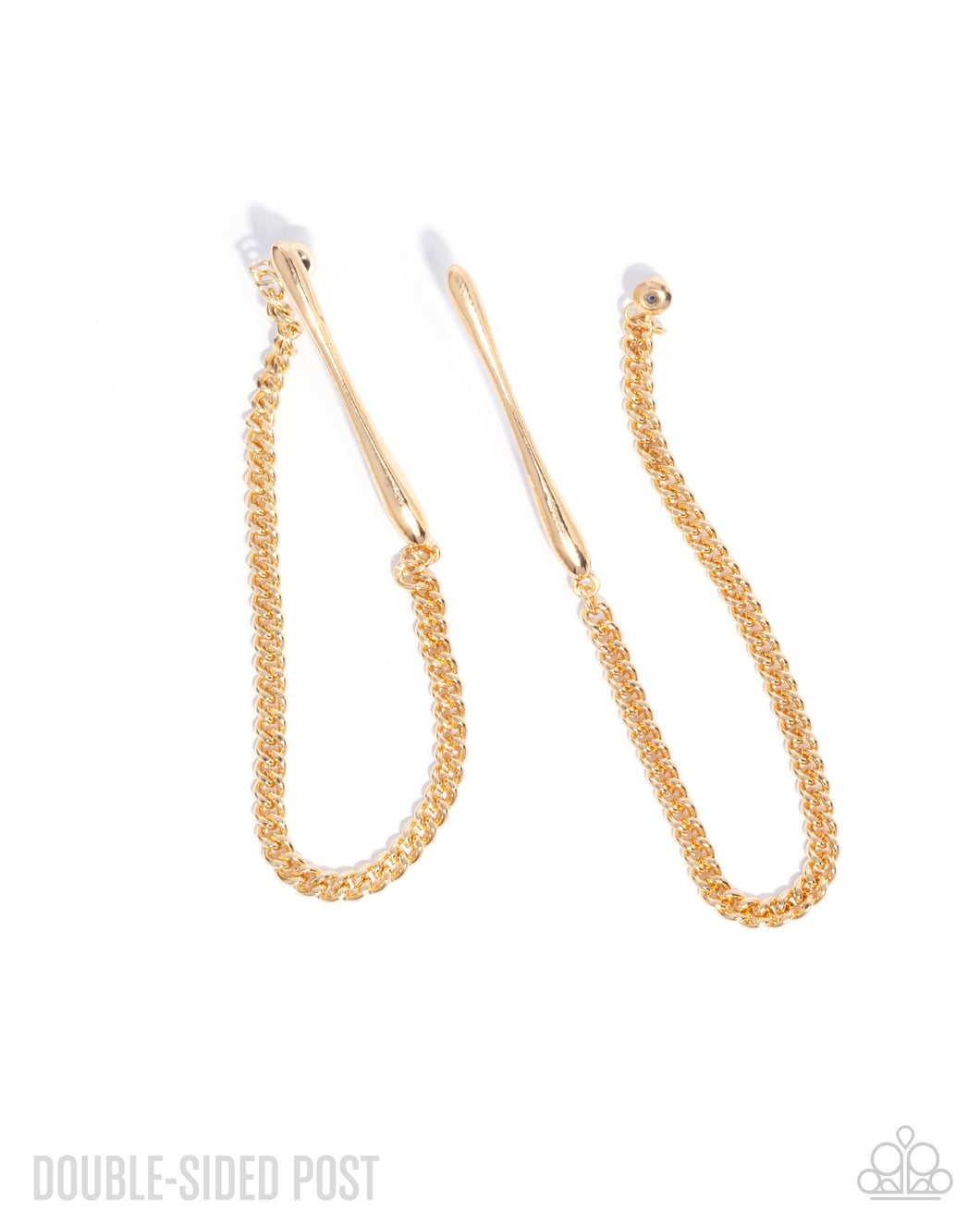 Trenchant Tease - Gold Earrings