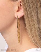 Load image into Gallery viewer, Trenchant Tease - Gold Earrings