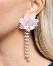Load image into Gallery viewer, Lotus Length - Pink Earrings