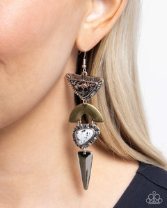 Shape Shifting Stones - Black Earrings