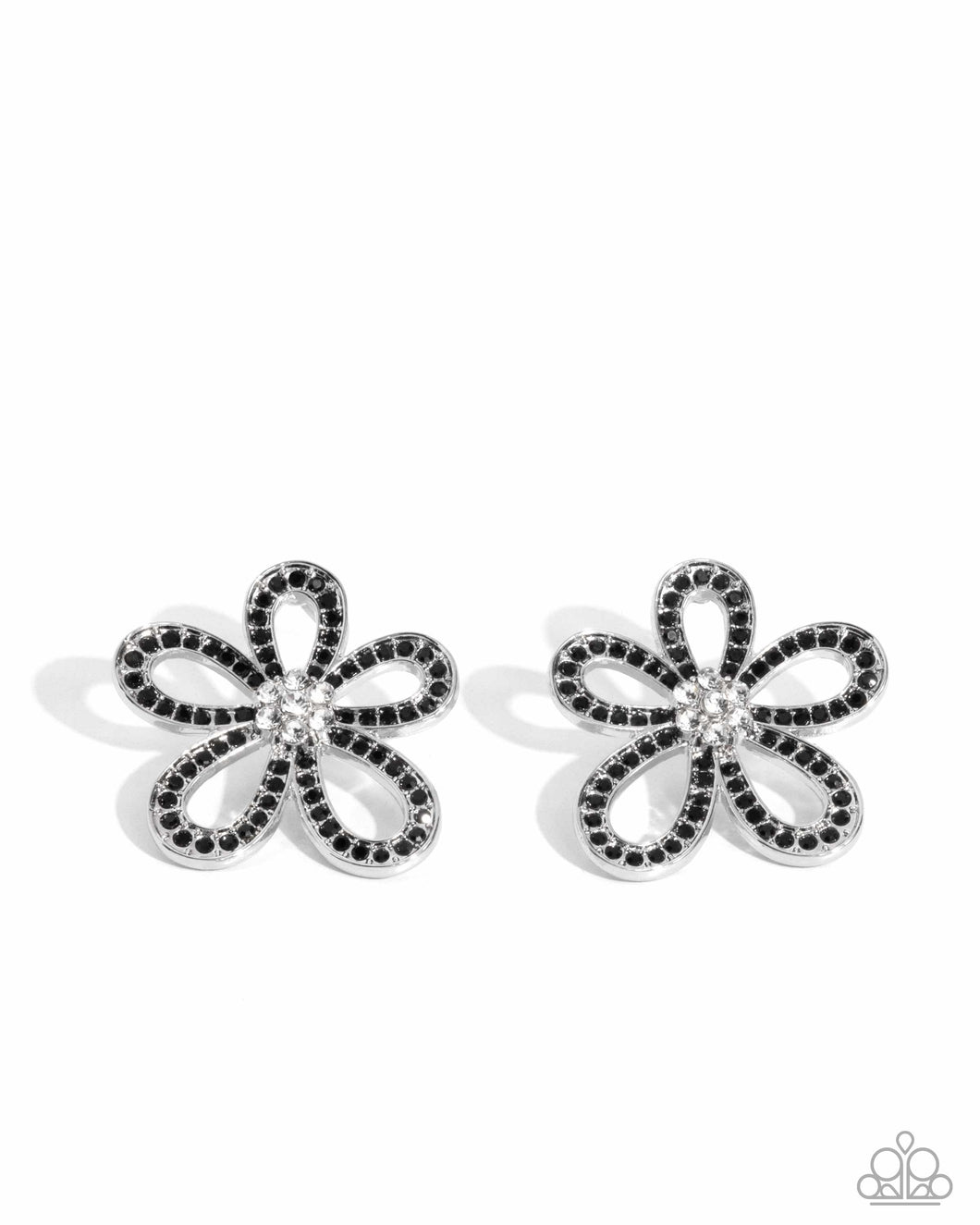 Blooming Belle - Black Earrings