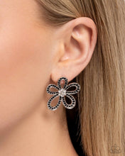 Load image into Gallery viewer, Blooming Belle - Black Earrings