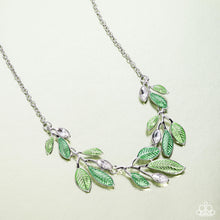 Load image into Gallery viewer, Lyrical Leaves - Green Necklace