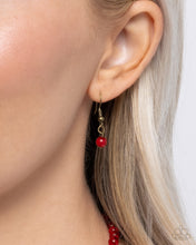 Load image into Gallery viewer, Tasteful Trimming - Red Necklace
