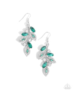 Flourishing Feature - Green Earrings