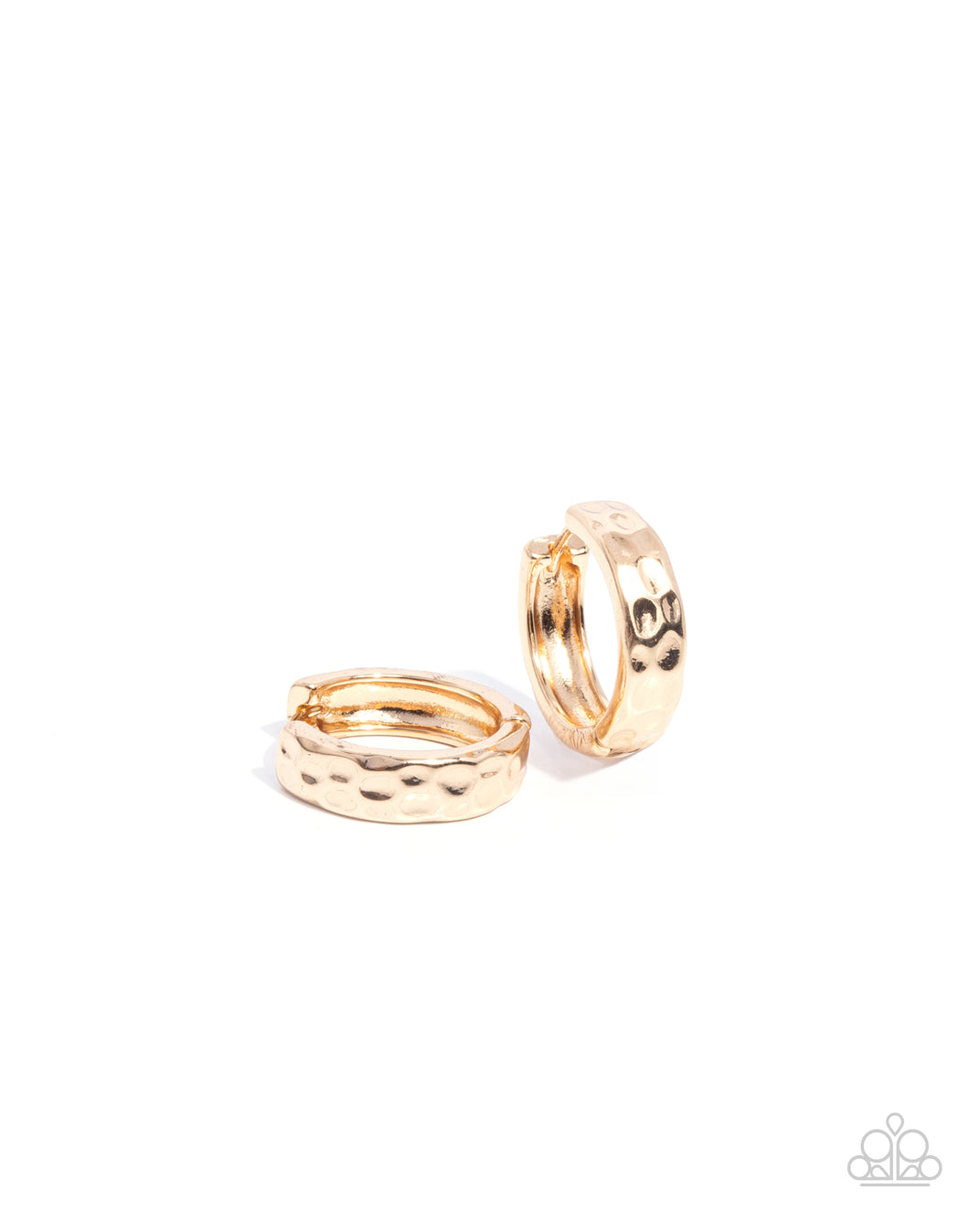 Hammered Hyperaware -  Gold Earrings