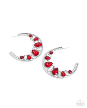 Load image into Gallery viewer, Refined Rewind - Red Hoop Earrings