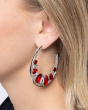 Load image into Gallery viewer, Refined Rewind - Red Hoop Earrings