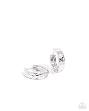 Load image into Gallery viewer, Hammered Hyperaware - Silver Earrings