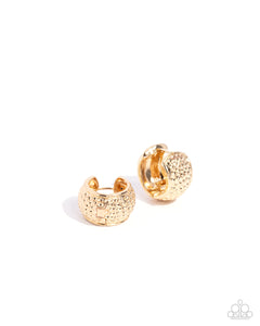 Hammered Heaven - Gold Earrings