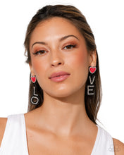 Load image into Gallery viewer, Visible Valentines - Black Earrings