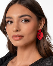 Load image into Gallery viewer, Showstopping Silhouette - Red Earring