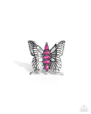 Brash Butterfly - Pink Ring