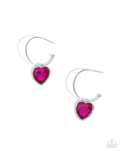 Diamond of the Night - Pink Earrings