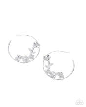 Load image into Gallery viewer, Blooming Benefit - Silver Hoop Earrings