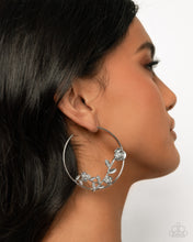 Load image into Gallery viewer, Blooming Benefit - Silver Hoop Earrings