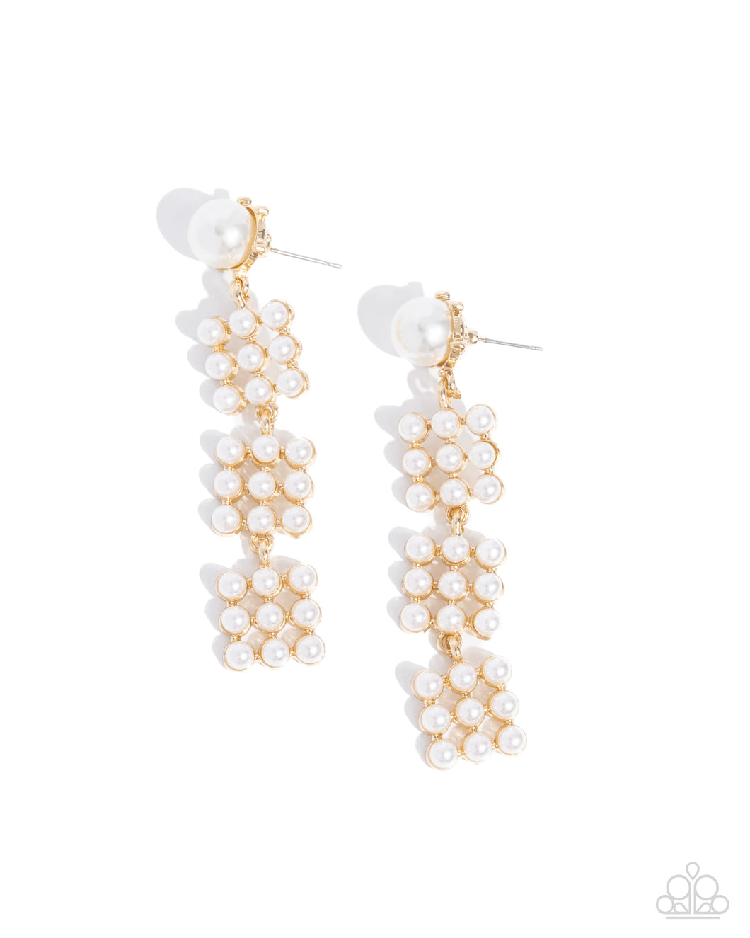 Pearl Pastime - Gold Earrings