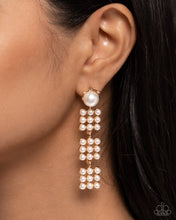 Load image into Gallery viewer, Pearl Pastime - Gold Earrings