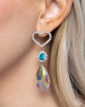 Load image into Gallery viewer, Faceted Frenzy - Blue Earrings