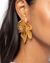 Load image into Gallery viewer, Wonderland Wallflower - Brown Earrings