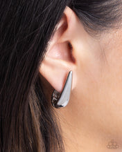 Load image into Gallery viewer, Positive Change - Silver Hinge Earrings