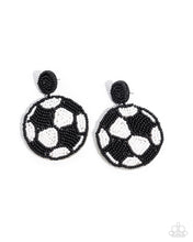 Load image into Gallery viewer, Grand Goalkeeper - Black Earrings