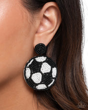 Load image into Gallery viewer, Grand Goalkeeper - Black Earrings