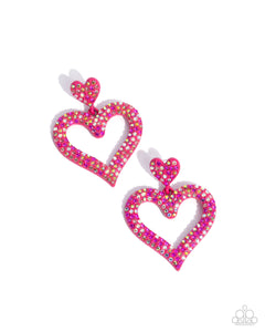 Dazzling Deed - Pink Earrings