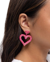 Load image into Gallery viewer, Dazzling Deed - Pink Earrings