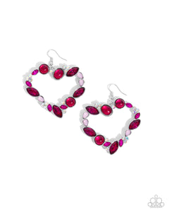 Heart Hierarchy - Pink Earrings