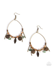 Load image into Gallery viewer, Feathered Fringe - Brass Earrings