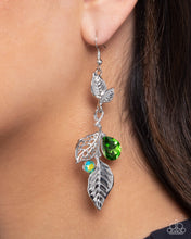 Load image into Gallery viewer, Descending Dazzle - Green Earrings