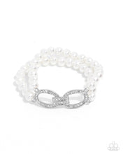 Load image into Gallery viewer, Fancy-Free Fanfare - White Bracelet