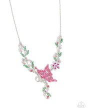 Load image into Gallery viewer, Valuable Vineyard - Pink Butterfly Necklace
