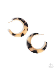 Load image into Gallery viewer, Patterned Promotion - Brown Earrings