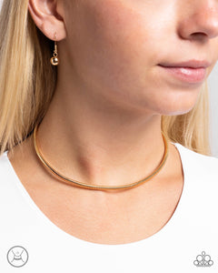 Captivating Choker - Gold Necklace