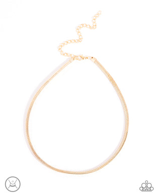 Captivating Choker - Gold Necklace