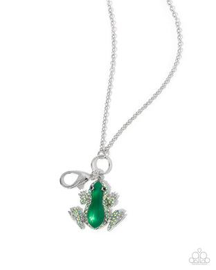 Tree Frog - Green Necklace