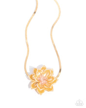 Load image into Gallery viewer, Banquet Blossom - Yellow Necklace
