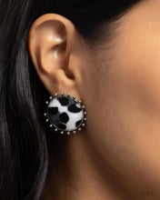 Load image into Gallery viewer, Cowhide Couture - Black Earrings