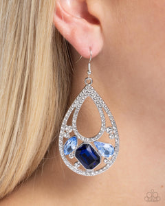 Teardrop Trifecta - Blue Earrings