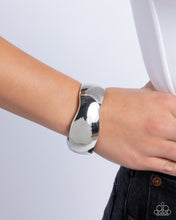 Load image into Gallery viewer, Curved Confident - Silver Bracelet