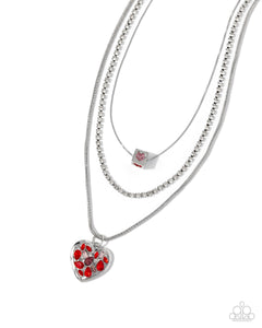 Seize the Sides - Red Necklace
