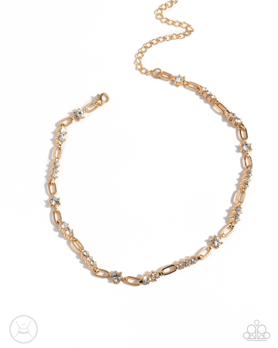 Pronged Pageantry - Gold Necklace