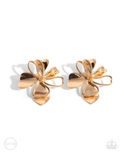 Load image into Gallery viewer, Sweetness and Light - Gold Clip-on Earrings