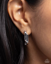 Load image into Gallery viewer, Warped Welcome - Black Earrings