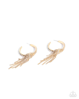 Jaw-Dropping Jubilee - Gold Earrings